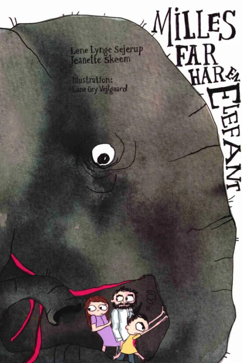 Omslag: Milles far har en elefant