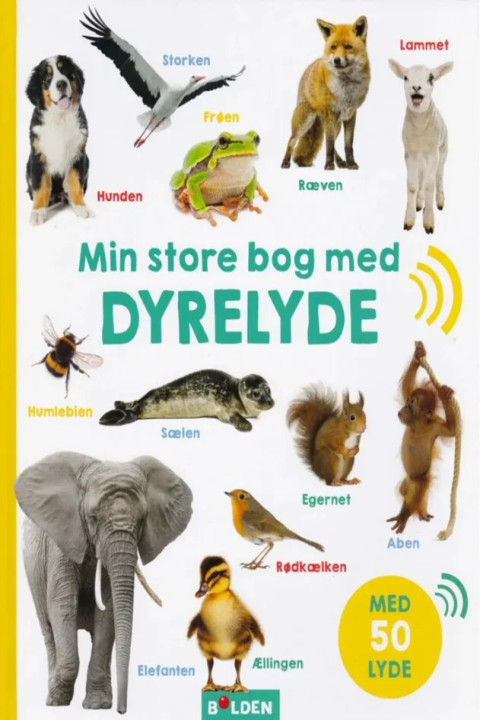 Omslag: Min store bog med dyrelyde