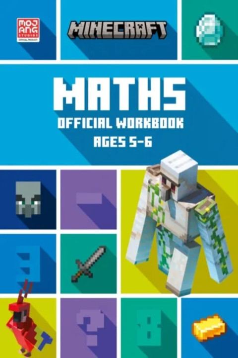 Omslag: Minecraft Maths Ages 5-6 - Official Workbook