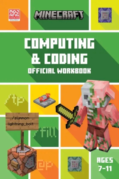 Omslag: Minecraft STEM Computing and Coding - Learn Coding for Kids with This Official Minecraft Workbook