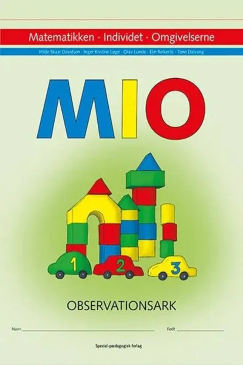 Omslag: MIO observationsark (10 stk.)