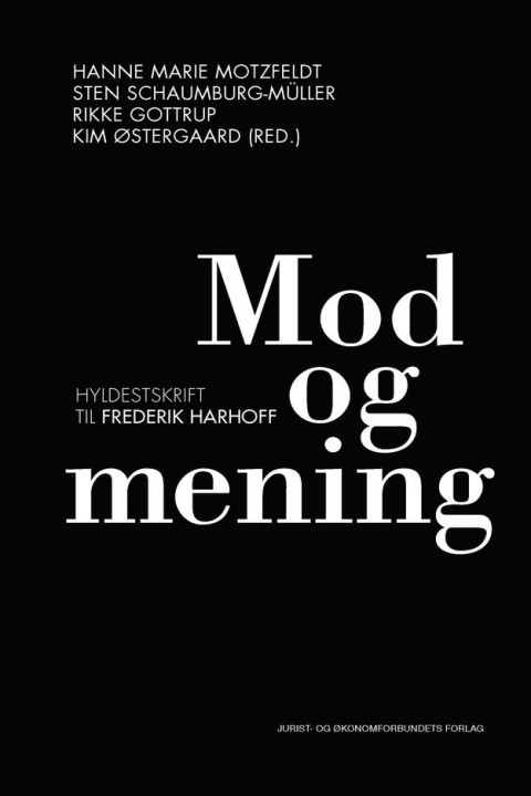 Omslag: Mod og mening