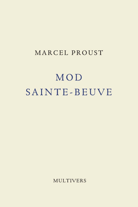 Omslag: Mod Sainte-Beuve