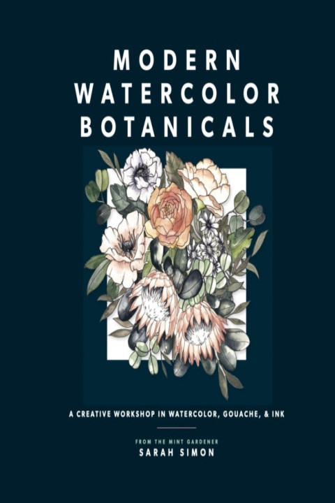Omslag: Modern Watercolor Botanicals