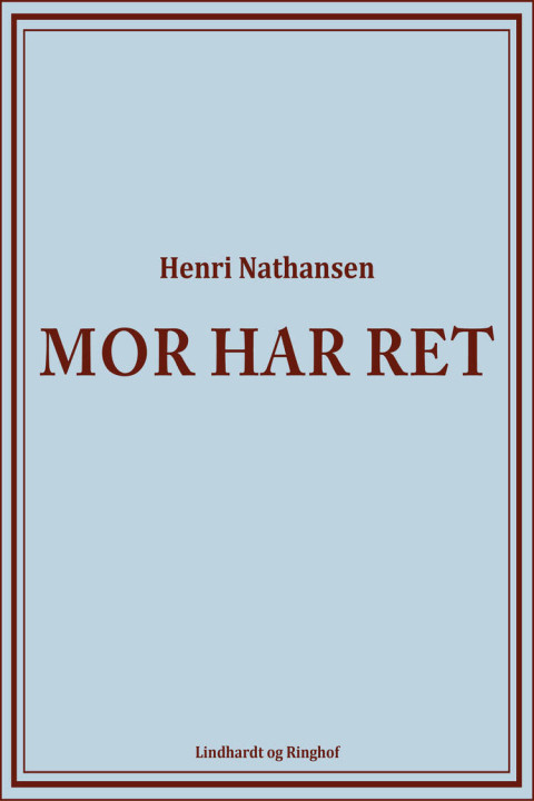 Omslag: Mor har ret