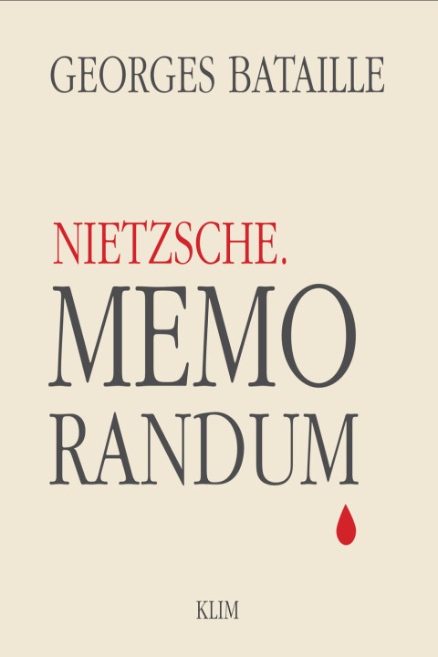 Omslag: Nietzsche. Memorandum