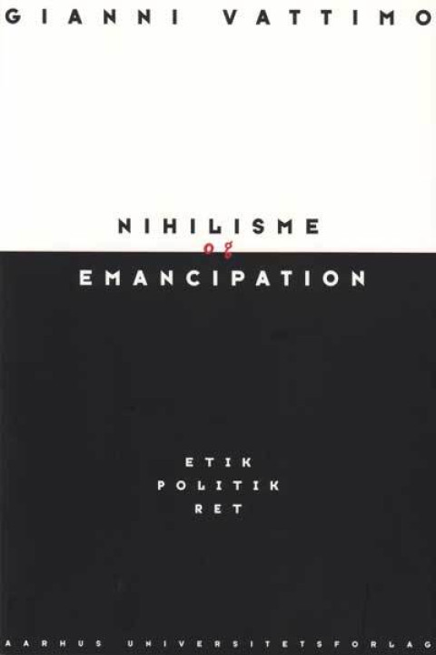 Omslag: Nihilisme og emancipation