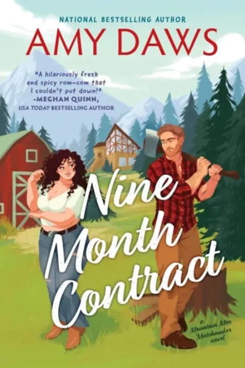 Omslag: Nine Month Contract - A Grumpy Sunshine Surrogacy Romance