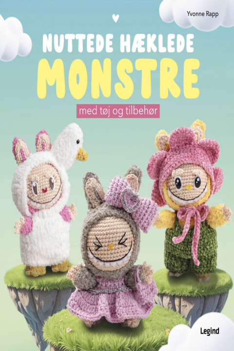 Omslag: Nuttede hæklede monstre
