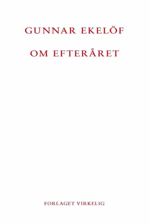 Omslag: Om efteråret