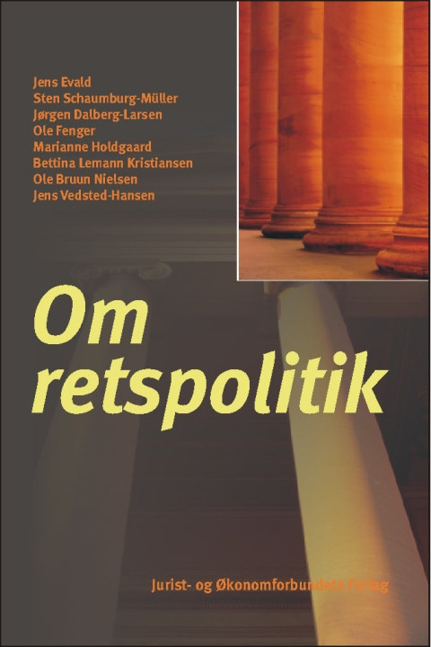 Omslag: Om retspolitik