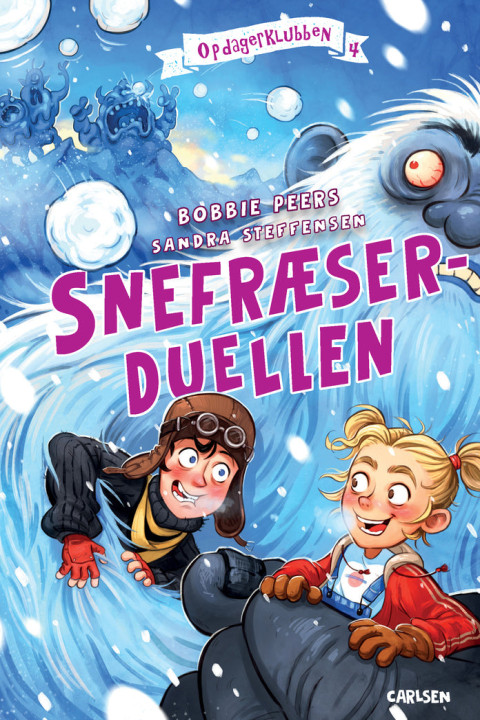 Omslag: Opdagerklubben 4 - Snefræserduellen
