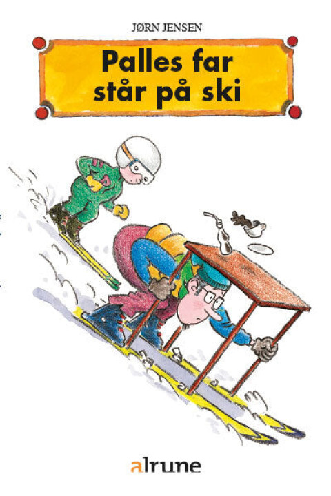 Omslag: Palles far står på ski