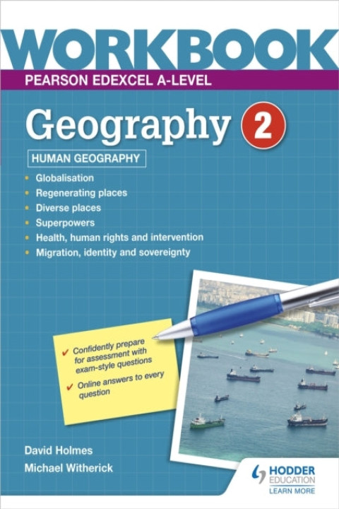 Omslag: Pearson Edexcel A-Level Geography Workbook 2: Human Geograph