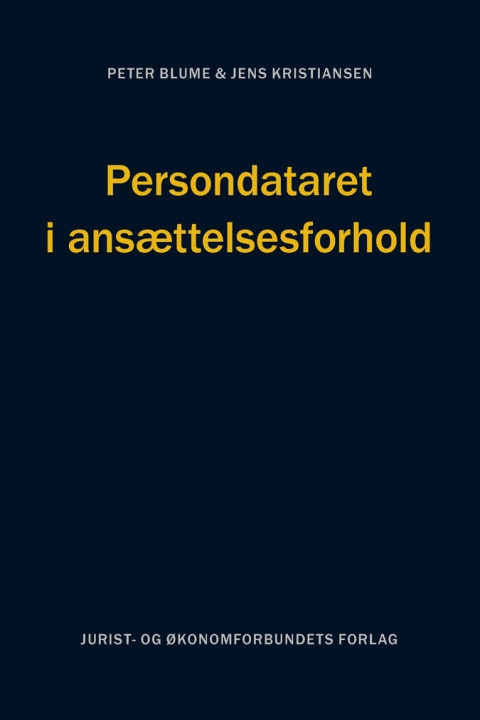 Omslag: Persondataret i ansættelsesforhold