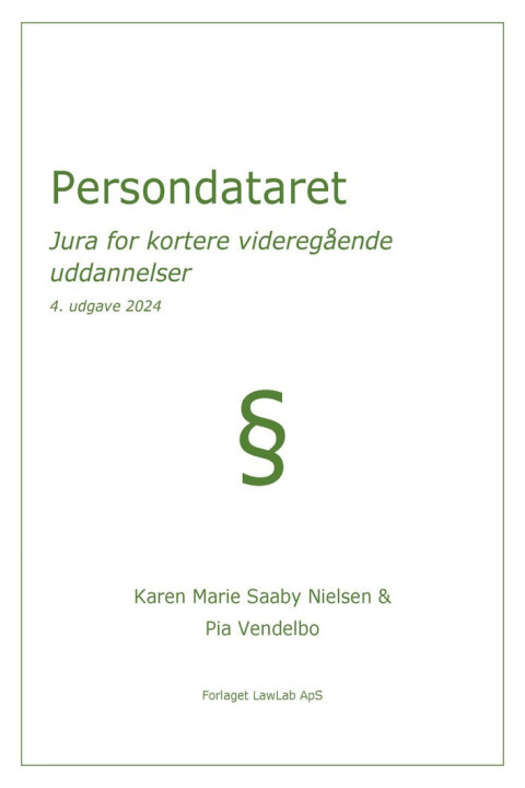 Omslag: Persondataret