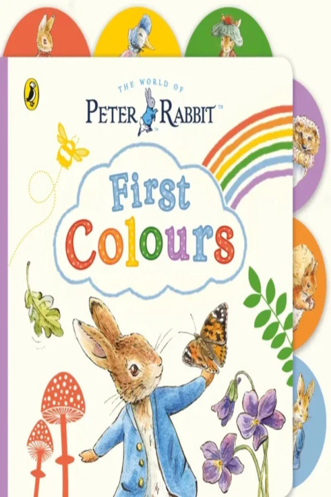 Omslag: Peter Rabbit: First Colours - Tabbed Board Book