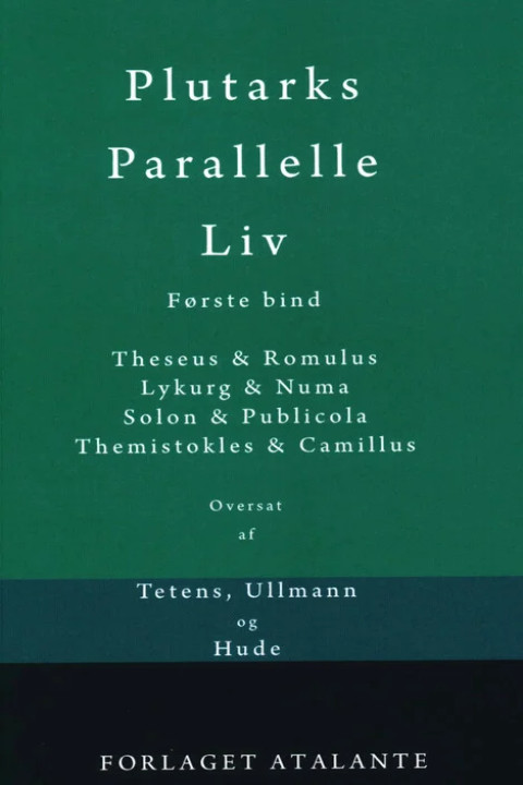 Omslag: Plutarks Parallelle Liv 1 - Første bind