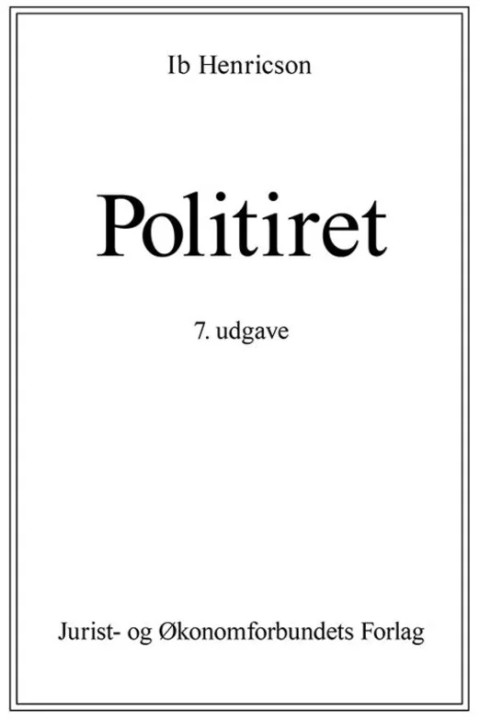 Omslag: Politiret