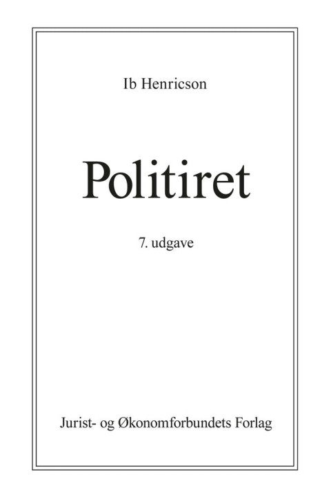 Omslag: Politiret