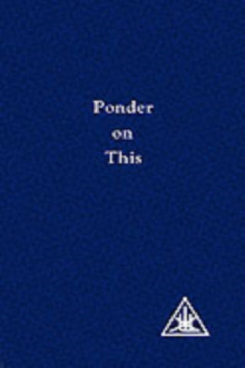 Omslag: Ponder on This