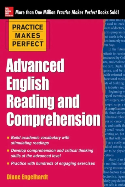 Omslag: Practice Makes Perfect Advanced English Reading and Comprehension