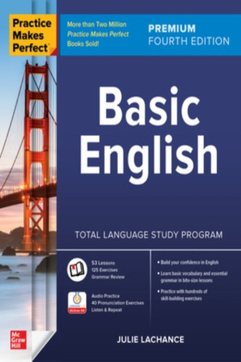 Omslag: Practice Makes Perfect Basic English Premium Fourth Editio