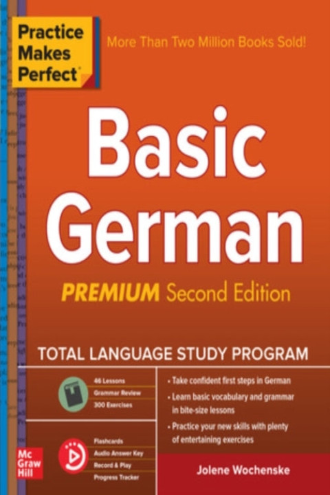 Omslag: Practice Makes Perfect: Basic German, Premium Second Edition