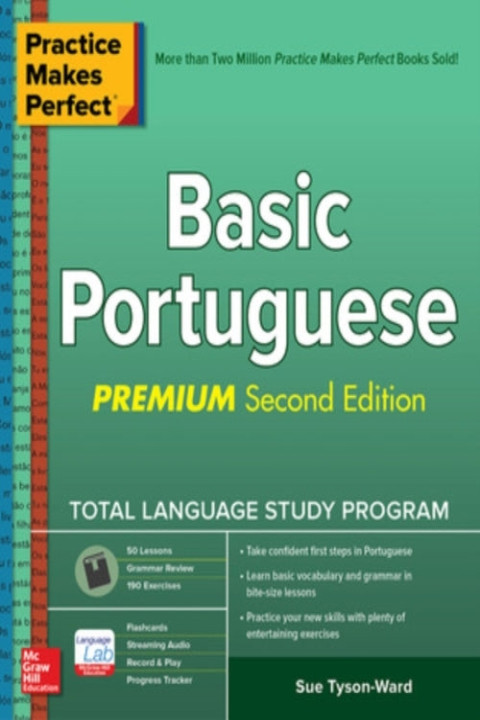Omslag: Practice Makes Perfect: Basic Portuguese, Premium Second Edi