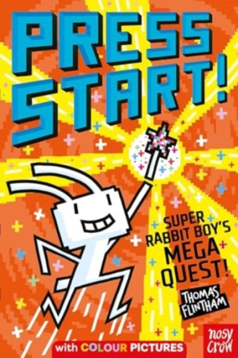 Omslag: Press Start! Super Rabbit Boy's Mega Quest!