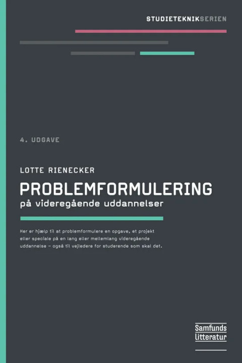 Omslag: Problemformulering - på videregående uddannelser