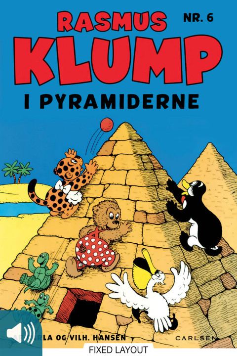 Omslag: Rasmus Klump i pyramiderne