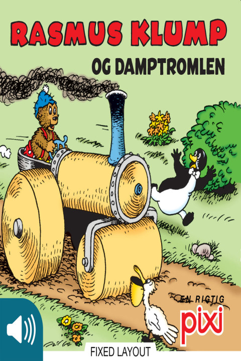 Omslag: Rasmus Klump og damptromlen