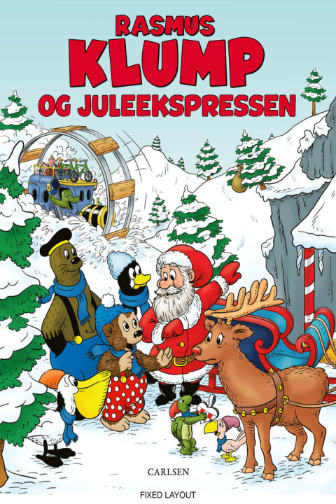 Omslag: Rasmus Klump og juleekspressen