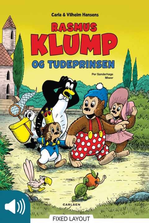 Omslag: Rasmus Klump og tudeprinsen