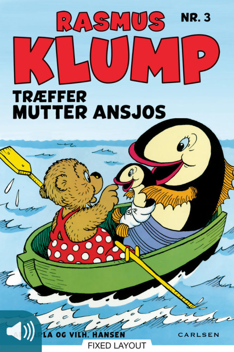 Omslag: Rasmus Klump træffer Mutter Ansjos