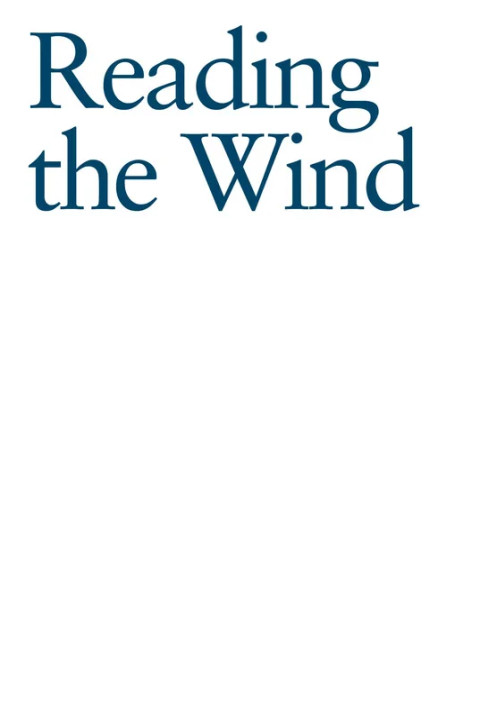 Omslag: Reading the Wind