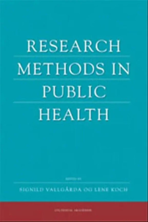 Omslag: Research methods in public health
