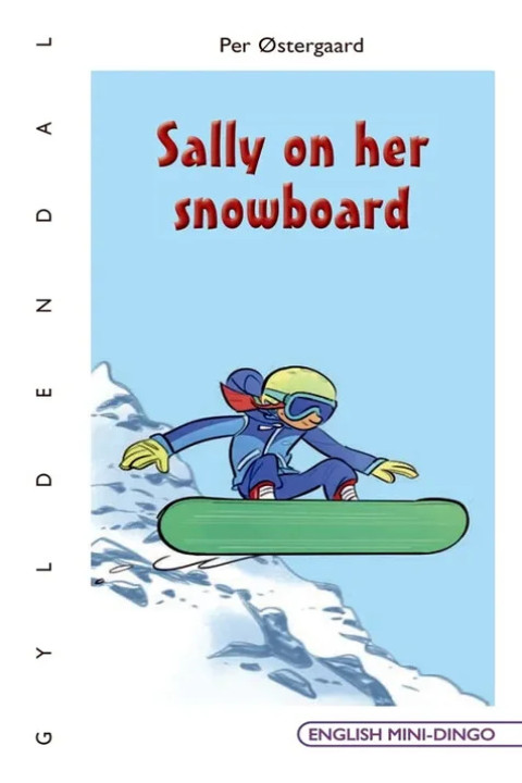 Omslag: Sally on her snowboard