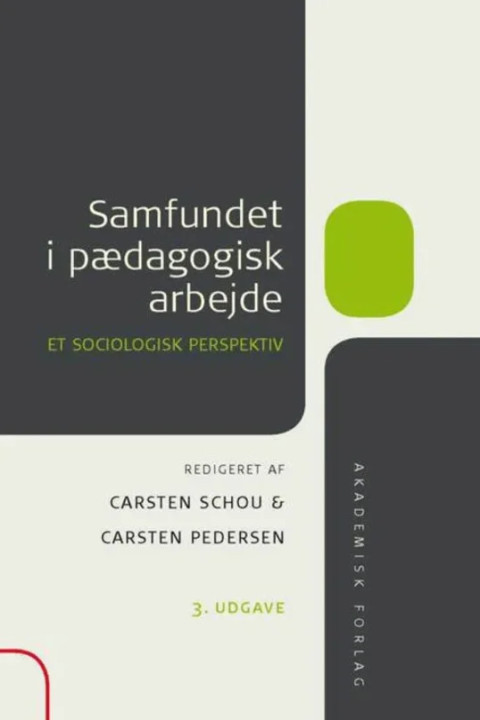 Omslag: Samfundet i pædagogisk arbejde