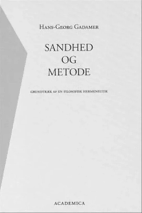 Omslag: Sandhed og metode