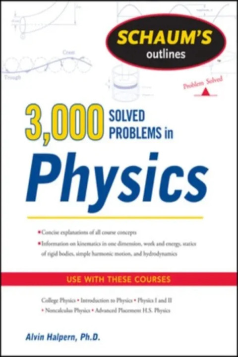 Omslag: Schaum s 3,000 Solved Problems in Physics