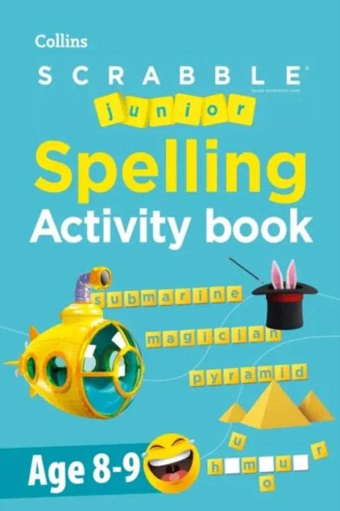 Omslag: SCRABBLE™ Junior Spelling Activity Book Age 8-9