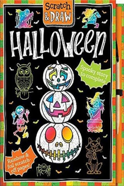 Omslag: Scratch and Draw Halloween