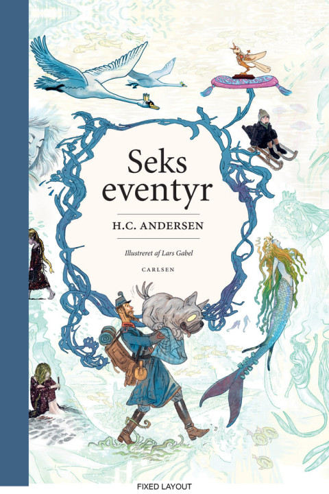 Omslag: Seks eventyr - H. C. Andersen