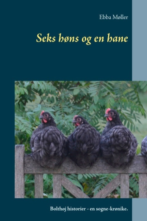 Omslag: Seks høns og en hane