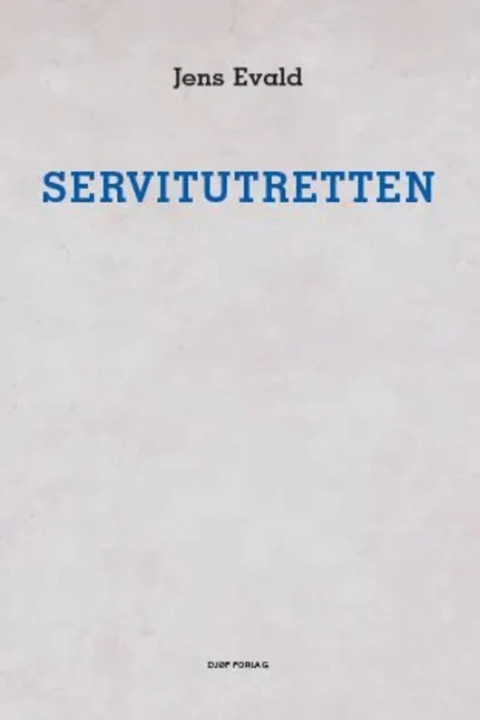 Omslag: Servitutretten