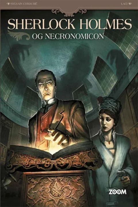 Omslag: Sherlock Holmes og Necronomicon
