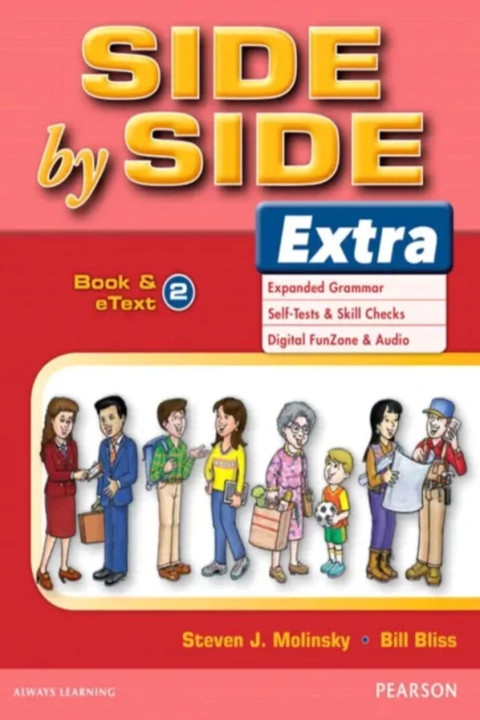 Omslag: Side by Side Extra 2 Student Book og eText