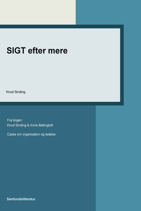 Omslag: SIGT efter mere